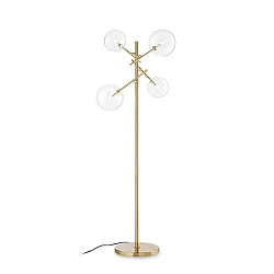 Lampadaire EQUINOXE PT4 4 flammes G4 IP20, laiton
