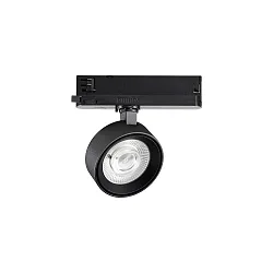 Projecteur triphasé POV TRACK LED rond, avec adaptateur LED IP20, noir 