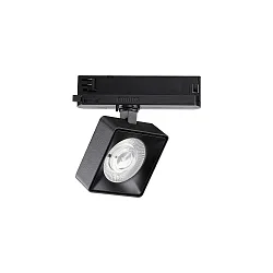 Projecteur triphasé POV TRACK LED carré, avec adaptateur LED IP20, noir 