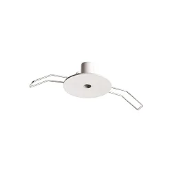 Rosette d'installation ROUND RECESSED 1 voie, rond, blanc mat