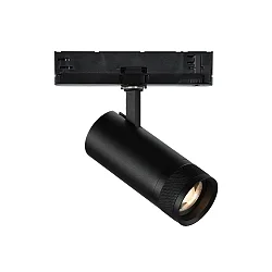Projecteur triphasé EOS 25W DALI contrôlable par DALI, réglable, focalisable IP20, noir mat gradable