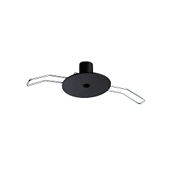 Rosette d'installation ROUND RECESSED 1 voie, rond, noir mat