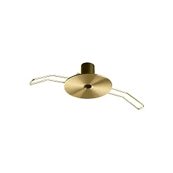 Rosette d'installation ROUND RECESSED 1 voie, rond, laiton, bruni