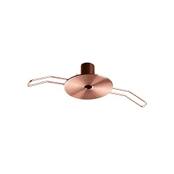 Rosette d'installation ROUND RECESSED 1 voie, rond, cuivre, bruni