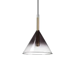 Luminaire à suspension EMPIRE conique G9 IP20, couleurs fumée gradable