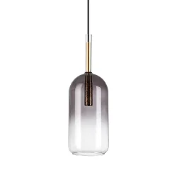 Luminaire à suspension EMPIRE cylindrique G9 IP20, couleurs fumée gradable