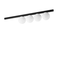 Luminaire de plafond BINOMIO 4 flammes G9 IP20, noir gradable