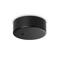 Canopée MAGNETICO ROUND 1 voie, rond, asymétrique, noir mat