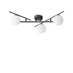 Luminaire de plafond ATLAS 3 flammes G9 IP20, noir gradable