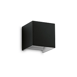 Luminaire mural d'extérieur ATOM UP/DOWN 10CM haut / bas, forme en dé, réglable IP54, noir 