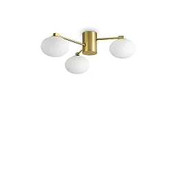 Luminaire de plafond HERMES 3 flammes G9 IP20, blanche gradable