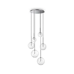 Luminaire à suspension EQUINOXE G4 IP20, chrome 