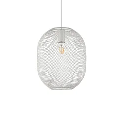 Luminaire à suspension NET 1 E27 IP20, blanche gradable