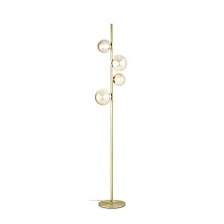 Lampadaire PERLAGE 4 flammes G9 IP20, laiton satiné 