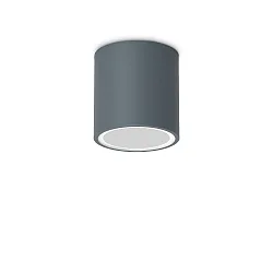 Plafonnier extérieur TECHO PL1 D09 ROUND Bas, rond, rigide, avec douille GU10 IP54, anthrazit