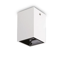 surface downlight NITRO D10 SQUARE square, rigid, with lens optics, on/off IP20, white matt 