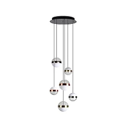 Luminaire à suspension GALAXY  IP20, cuivre, laiton, nickel 