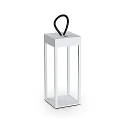 Lampe de table à accu ENYA IP54, blanche gradable