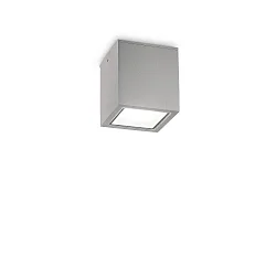 Plafonnier extérieur TECHO PL1 D09 SQUARE carré GU10 IP54, gris