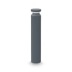 Luminaire borne BOEING H070 cylindrique, commutable, avec diffuseur IP65, anthrazit, mat 
