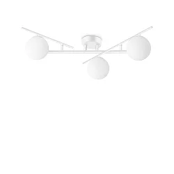 Luminaire de plafond ATLAS 3 flammes G9 IP20, blanche gradable