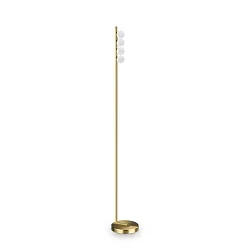 Lampadaire PING PONG IP20, laiton brossé 