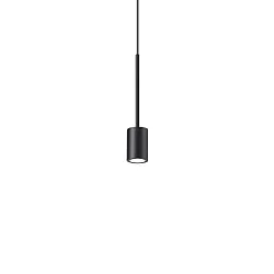 Luminaire à suspension ARCHIMEDE cylindrique IP20, noir 