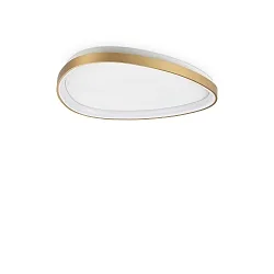 Luminaire de plafond GEMINI 61 contrôlable par DALI IP20, laiton brossé gradable