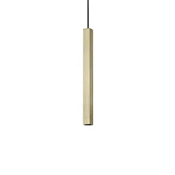pendant luminaire ULTRATHIN D040 ON-OFF square IP20, brass 