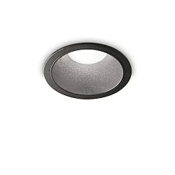 Plafonnier encastré GAME TRIM ROUND 85MM rond, rigide, UGR < 19, on/off IP40/IP20, or, noir 