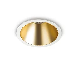 Plafonnier encastré GAME TRIM ROUND 120MM rond, UGR < 19, commutable IP40/IP20, blanc mat 