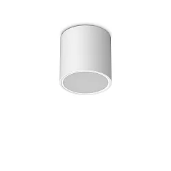 Plafonnier extérieur TECHO PL1 D15 ROUND Bas, rond, rigide, avec douille GU10 IP54, blanche