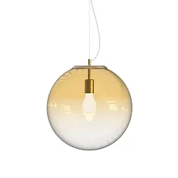 Luminaire à suspension MAPA CLEAR SP1 Ø40cm à 1 flamme E27 IP20, ambre 