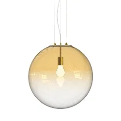 Luminaire à suspension MAPA CLEAR SP1 Ø50cm à 1 flamme E27 IP20, ambre 