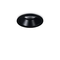 Plafonnier encastré GAME TRIM ROUND 58MM rond, rigide, UGR < 19, commutable IP40/IP20, noir 