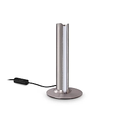 Lampe de table DORICA TL1 lisse, avec interrupteur, avec variateur tactile IP20, bronze brossé gradable