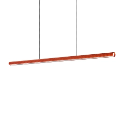 Luminaire à suspension DORICA SP1 D46 / B1400 Bas, à 1 flamme, langue, contrôlable par DALI, nervuré IP20, orange gradable
