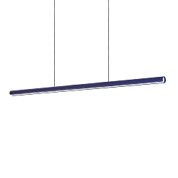 Luminaire à suspension DORICA SP1 D46 / B1400 Bas, à 1 flamme, langue, contrôlable par DALI, nervuré IP20, bleu gradable
