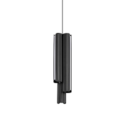 Luminaire à suspension DORICA SP3 D90 Bas, 3 flammes, contrôlable par DALI IP20, noir mat gradable