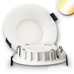 Downlight plat IP20, blanche gradable