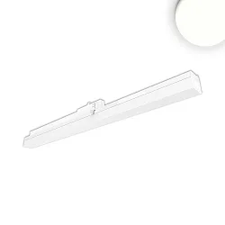 3-phase linear luminaire 60cm, suitable for offices, fixed optics, 20W 4000K 2400lm 110°, white