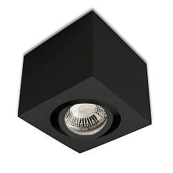 Ceiling luminaire for GU10 / MR16, angular, IP20, swivelling, excl. socket, excl. lamps