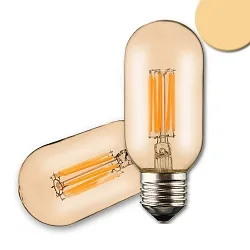 Ampoules décoratives à filament VINTAGE LINE T45 TUBE clair E27 8W 600lm 2200K 360° CRI 80-89 gradable
