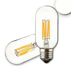 LED forme tubulaire E27 8W 900lm 4000K 360° CRI 80-89 gradable