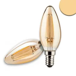 Ampoule à filament forme bougie VINTAGE LINE C35 CANDELBULB DIM dimmable clair E14 4W 210lm 2200K 360° CRI 80-89 gradable
