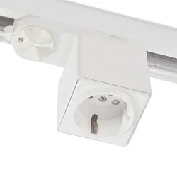 Adaptateur pour prise triphasé CLASSIC + S1, blanche