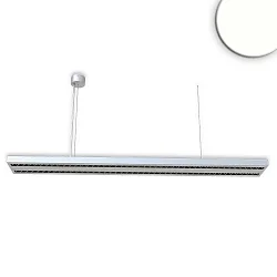 Lampe suspendue Raster Up+Down haut bas, pour VDU IP40, noir mat, gris argent gradable
