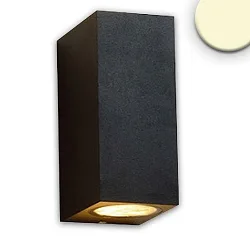 Luminaire mural haut bas GU10 IP54, noir  
