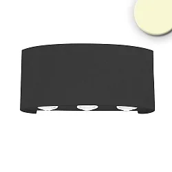 Luminaire mural haut bas IP54, noir  