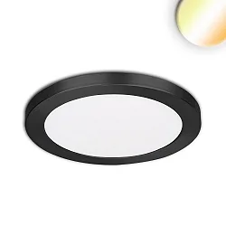 Luminaire apparent / encastré Slim Flex IP44, noir  